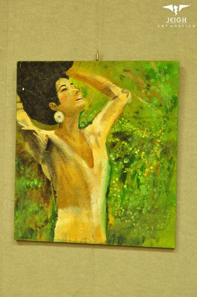 Ronika DreamGirl portrait painting on canvas.